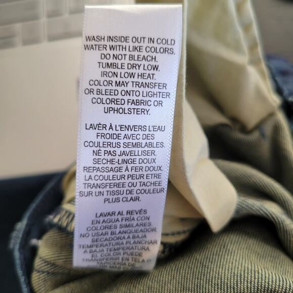 FRAME Le High Straight Jeans Porter Chew Hem Mid Rise Dark Wash Women 26 - Picture 13 of 13